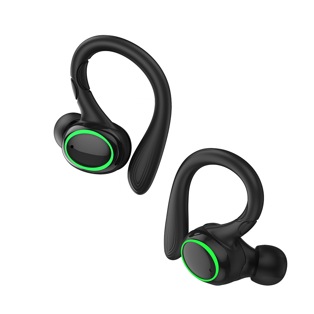 wireless headphone customized logo earphone BT 5.1 with Battery Charging Case Ear Hook headphones wireless for Edify sentiment