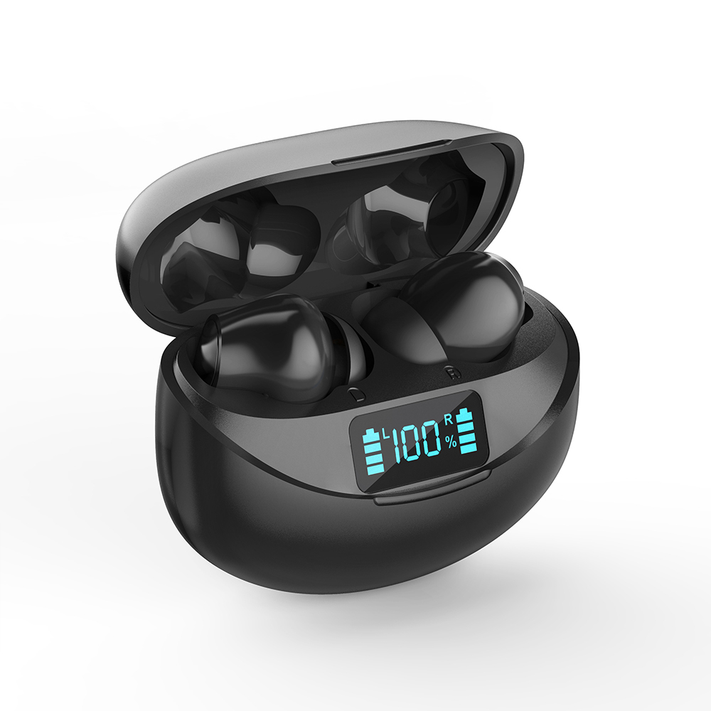 shenzhen earphone ANC HiFi type c TWS earphones plug wireless handfree earphones led display for mobile phone & accessories