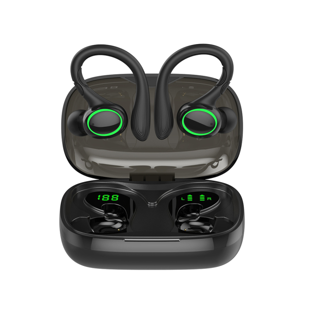 wireless headphone customized logo earphone BT 5.1 with Battery Charging Case Ear Hook headphones wireless for Edify sentiment