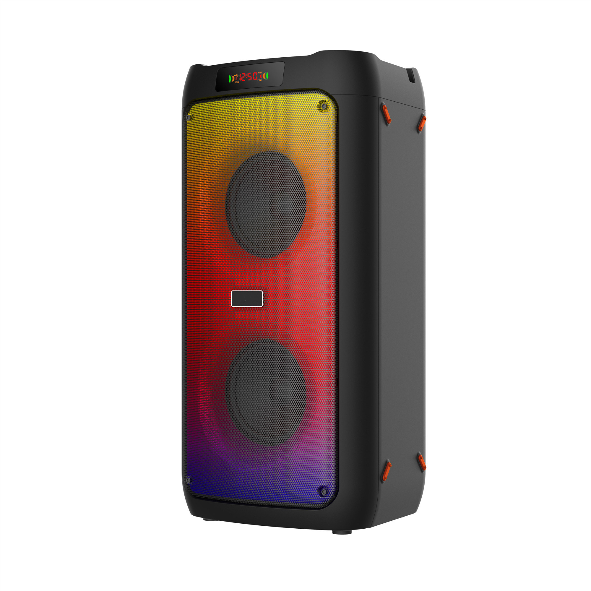 40w Powerful Dual 4inch bt speaker Deep bass 2.1Channl portable hifi bass vibration Record,EQ,AUX,FM BT5.0 Wireless Speaker