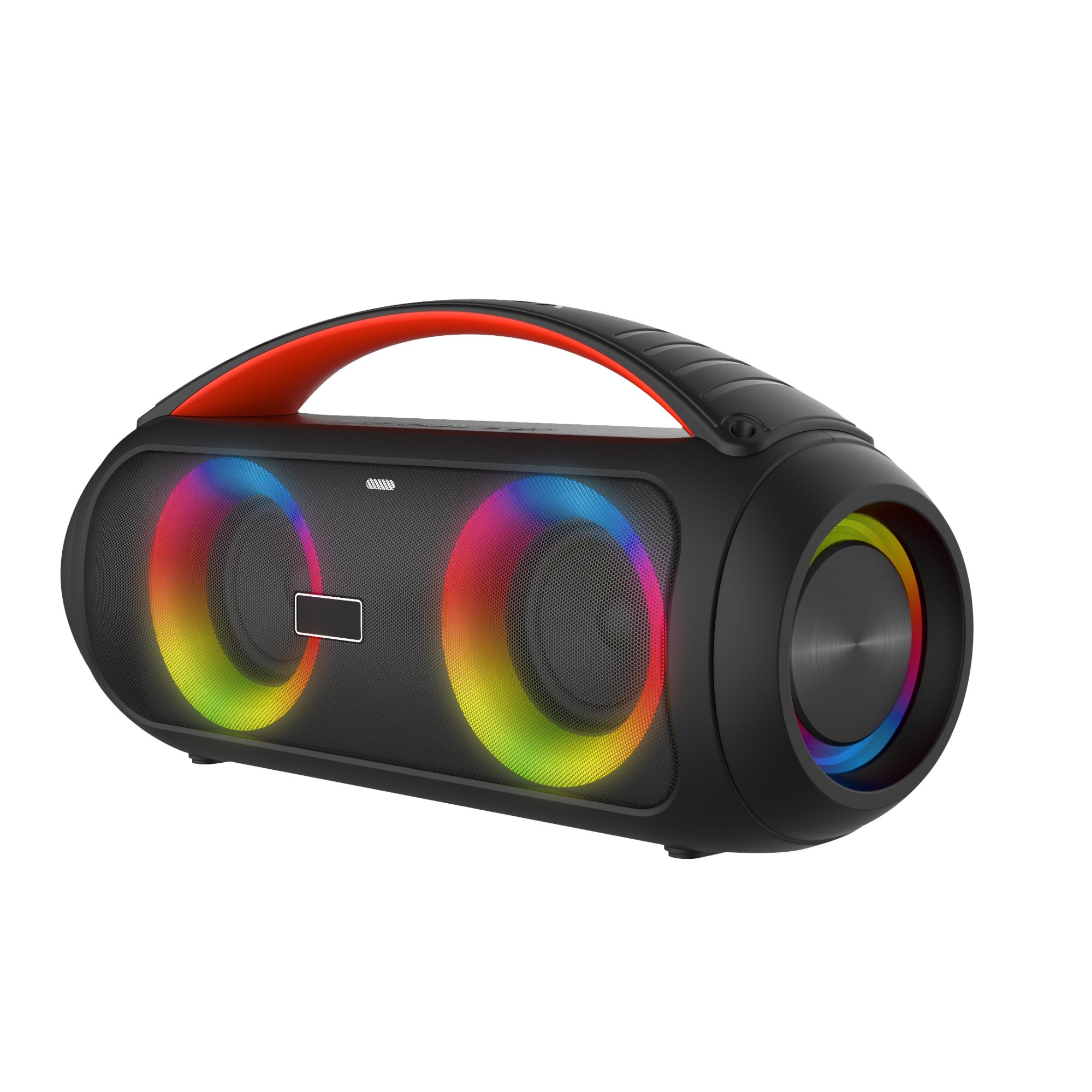 Private Model Double 3.5inch driver AUX FM super bass portable Wireless Mic remote control record 4500mah 30w Portable speaker
