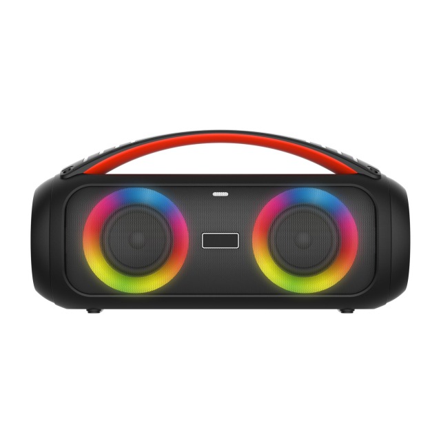 Private Model Double 3.5inch driver AUX FM super bass portable Wireless Mic remote control record 4500mah 30w Portable speaker