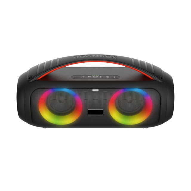 Private Model Double 3.5inch driver AUX FM super bass portable Wireless Mic remote control record 4500mah 30w Portable speaker