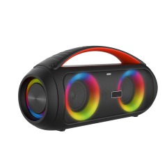Private Model Double 3.5inch driver AUX FM super bass portable Wireless Mic remote control record 4500mah 30w Portable speaker