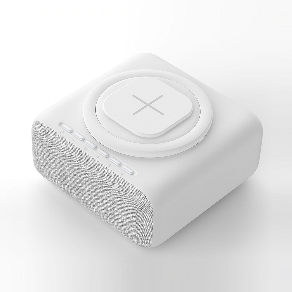 Bluetooth speakers portable wireless outdoor Wireless charge clock alarm nightlight speaker