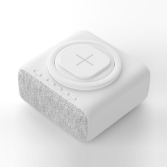 Bluetooth speakers portable wireless outdoor Wireless charge clock alarm nightlight speaker