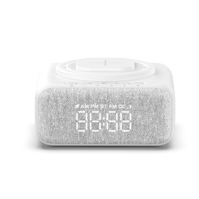 Bluetooth speakers portable wireless outdoor Wireless charge clock alarm nightlight speaker