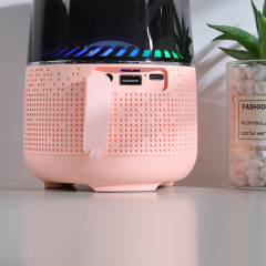 Dropshipping products 2022 Loveble speakers wireless mic RGB lamp Supper bass speaker wireless microphone mini speaker