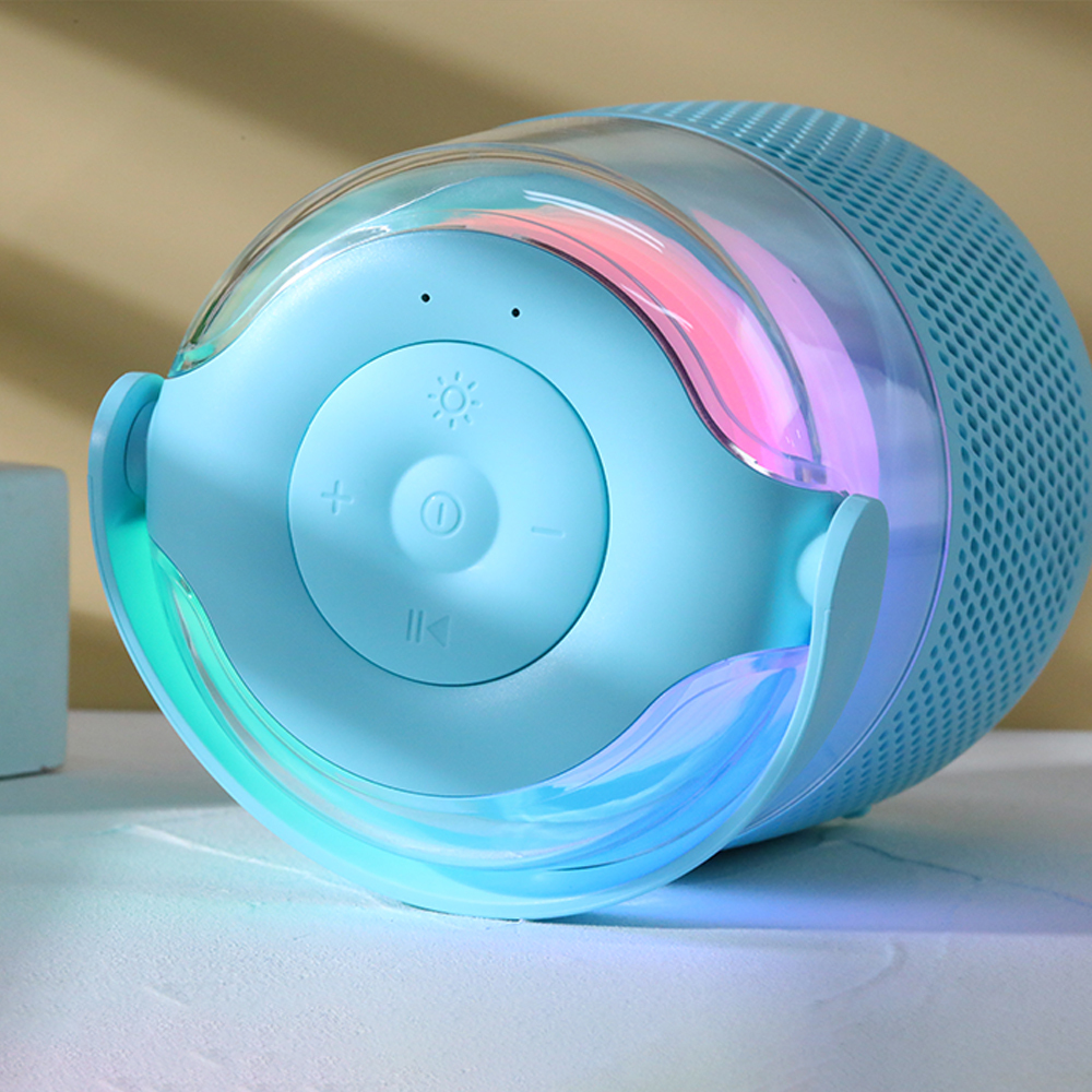 Latest adorable mini speaker ktv wireless mic with button to adjust volume mini wireless BT speaker Priority Promotional for Kid