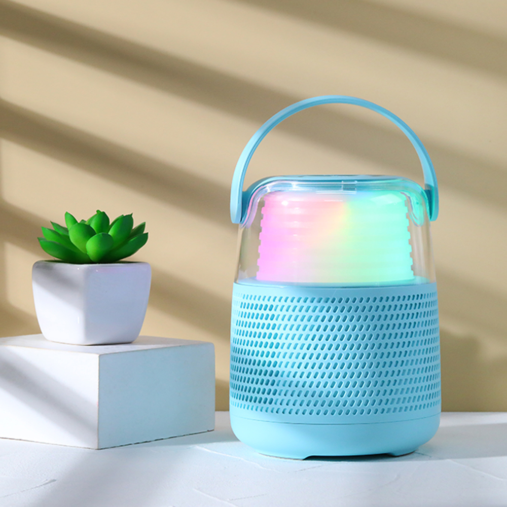 Latest adorable mini speaker ktv wireless mic with button to adjust volume mini wireless BT speaker Priority Promotional for Kid