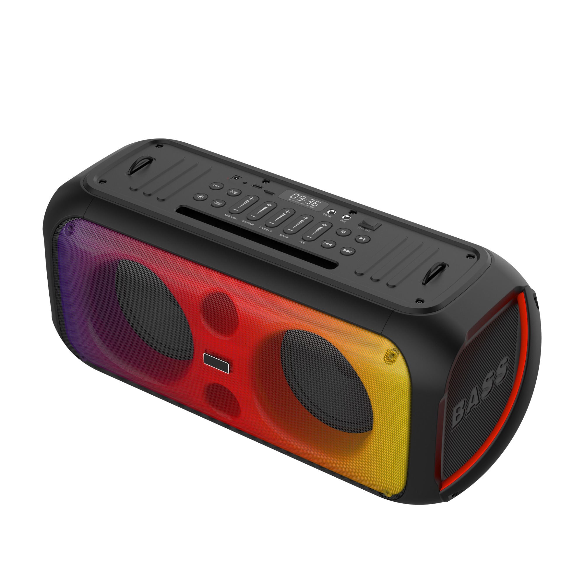 Wireless speakers portable wireless outdoor waterproof speaker with LED RGB lights