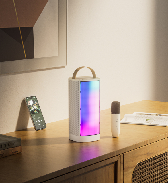 Wireless speakers portable wireless outdoor waterproof speaker with LED RGB lights