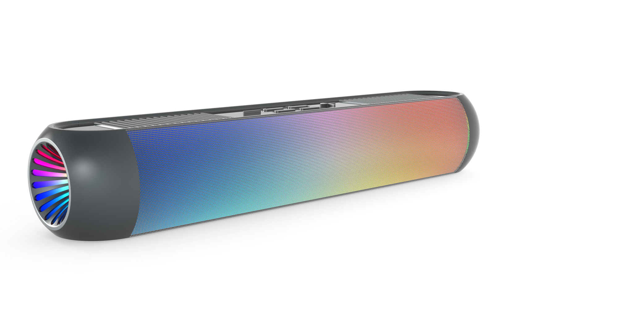 Computer home wireless desktop audio card USB flash disk RGB Bluetooth speaker