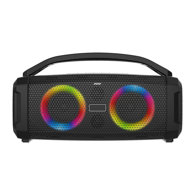 Outdoor wireless Bluetooth speaker TF card USB playback RGB lights portable party subwoofer