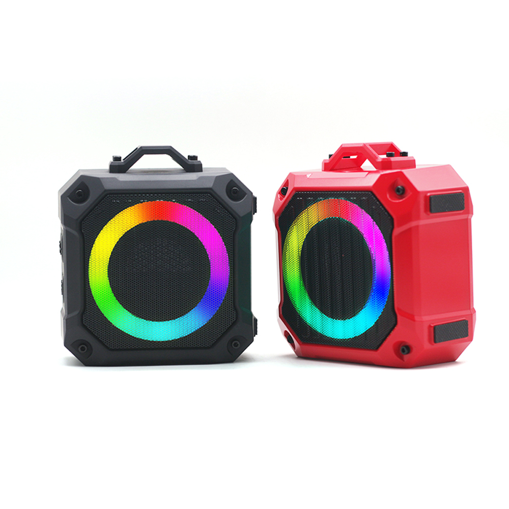 Waterproof wireless Bluetooth mini audio TF card USB play RGB lights outdoor portable party