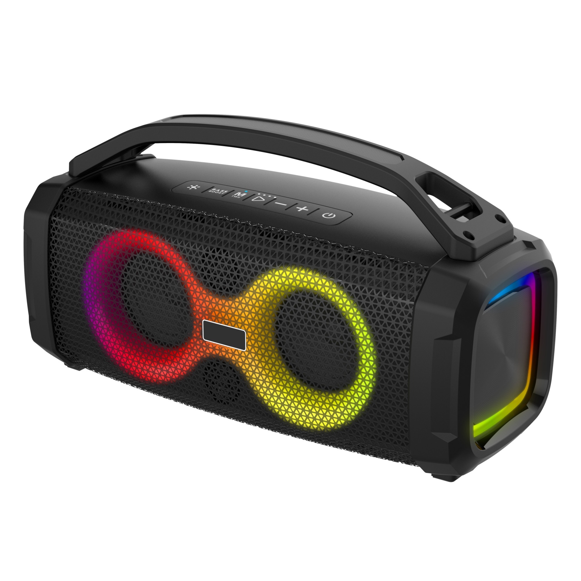 Wireless Bluetooth audio TF card USB playback RGB lights outdoor portable party subwoofer