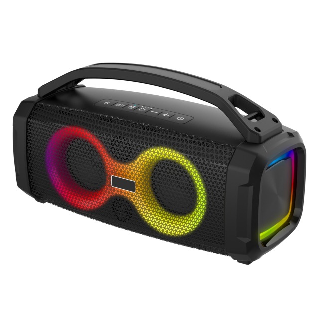Wireless Bluetooth audio TF card USB playback RGB lights outdoor portable party subwoofer