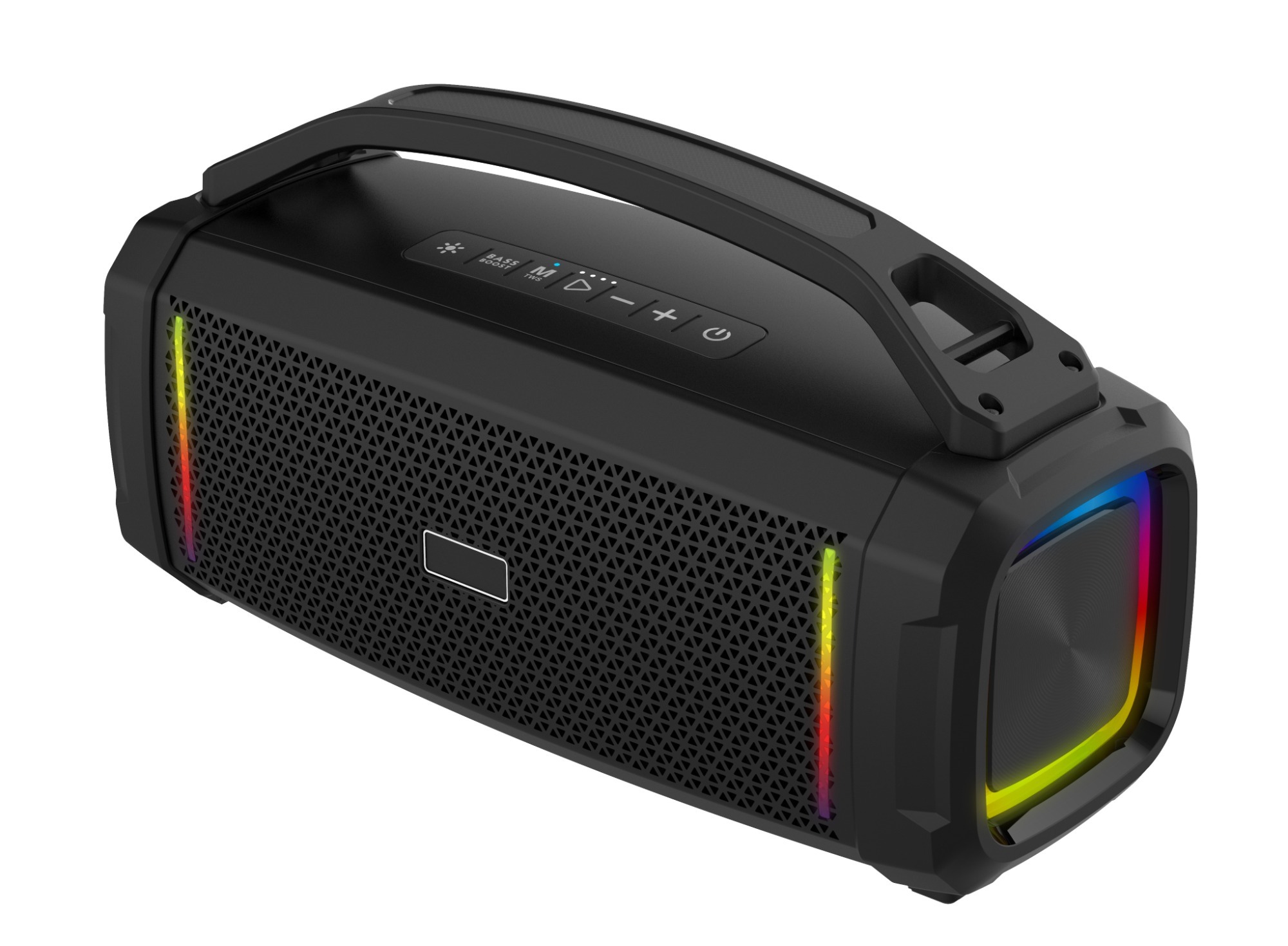 Wireless Bluetooth audio TF card USB playback RGB lights outdoor portable party subwoofer