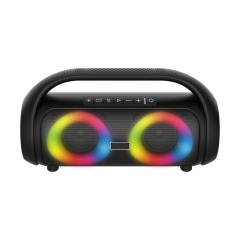 Line Bluetooth speaker outdoor portable waterproof speaker heavy subwoofer dazzling light large volume