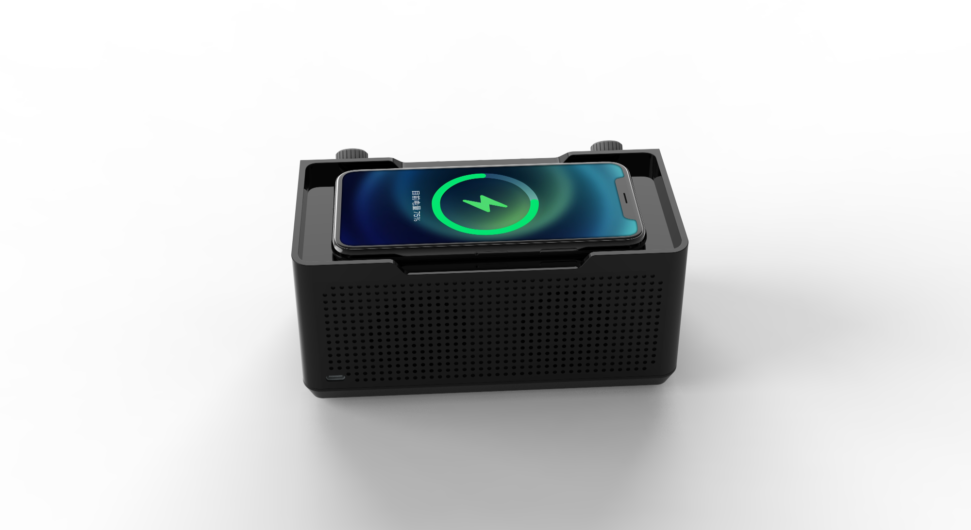 2024 New wireless Bluetooth clock charging speaker