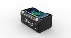 2024 New wireless Bluetooth clock charging speaker