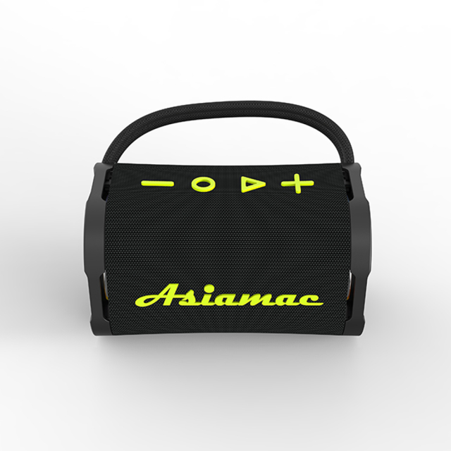 Premium 10W Fabric Bluetooth Speaker with Dual Passive Radiators, Dynamic RGB Sync, and TWS Stereo Capability