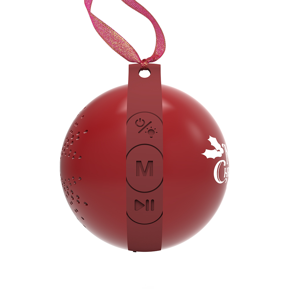 Custom Spherical Bluetooth Speaker & Ornament | Personalized Full-Color Printing, 5W Peak Output, BT 5.3 & TWS | Premium Corporate Gift
