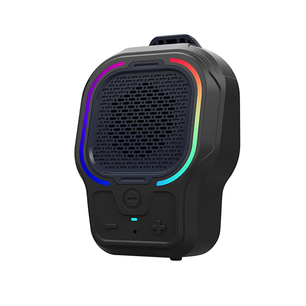 Outdoor mini portable Bluetooth speaker with clip-on design, waterproof and dustproof, magnetic attachment, high quality sound, long battery life, new model