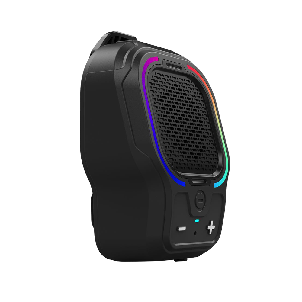 Outdoor mini portable Bluetooth speaker with clip-on design, waterproof and dustproof, magnetic attachment, high quality sound, long battery life, new model