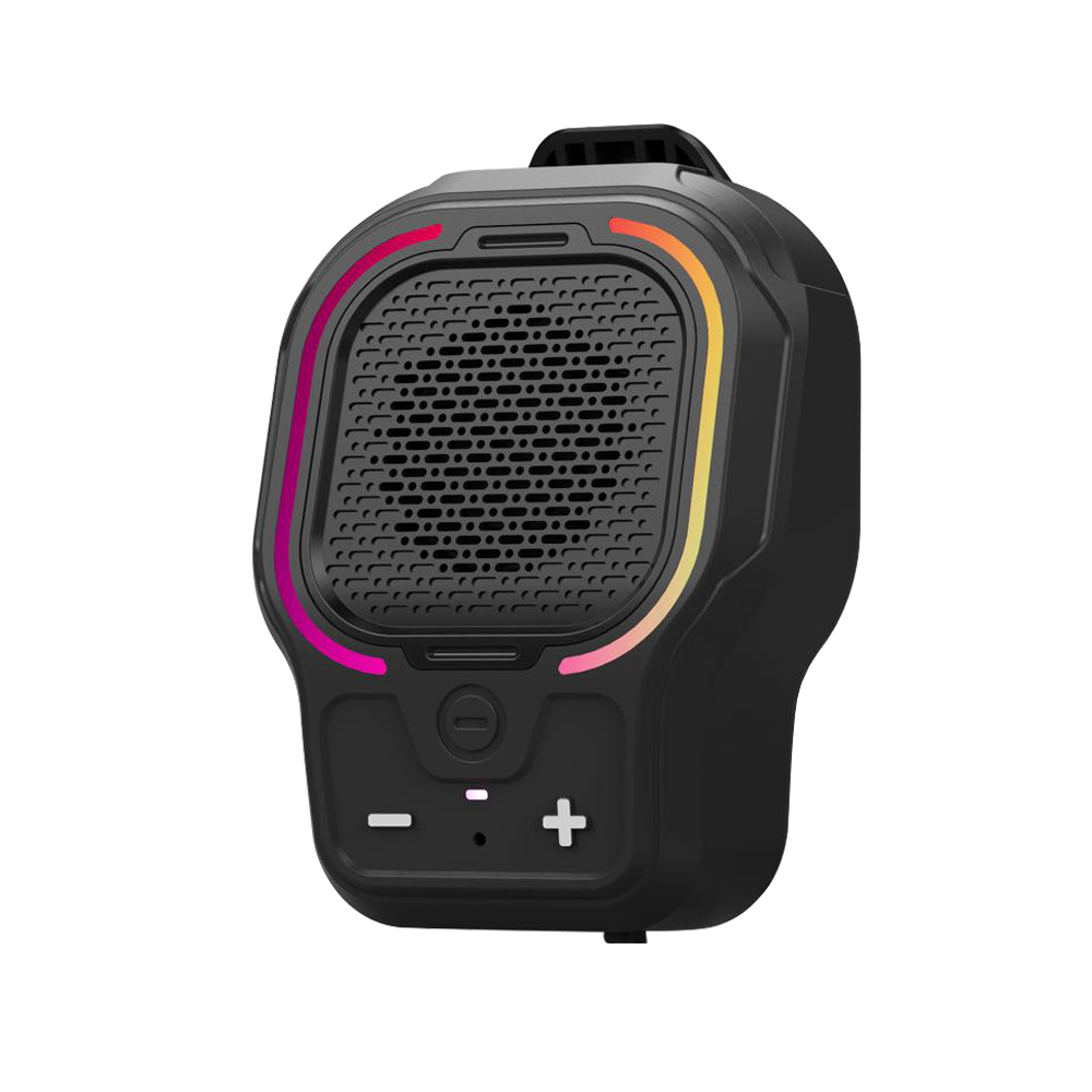 Outdoor mini portable Bluetooth speaker with clip-on design, waterproof and dustproof, magnetic attachment, high quality sound, long battery life, new model