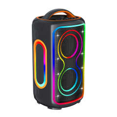 Bluetooth speaker with high volume and large power, suitable for outdoor square dancing. Bluetooth dual speakers for surround sound system.