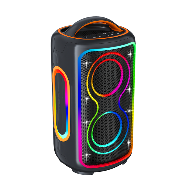 Bluetooth speaker with high volume and large power, suitable for outdoor square dancing. Bluetooth dual speakers for surround sound system.