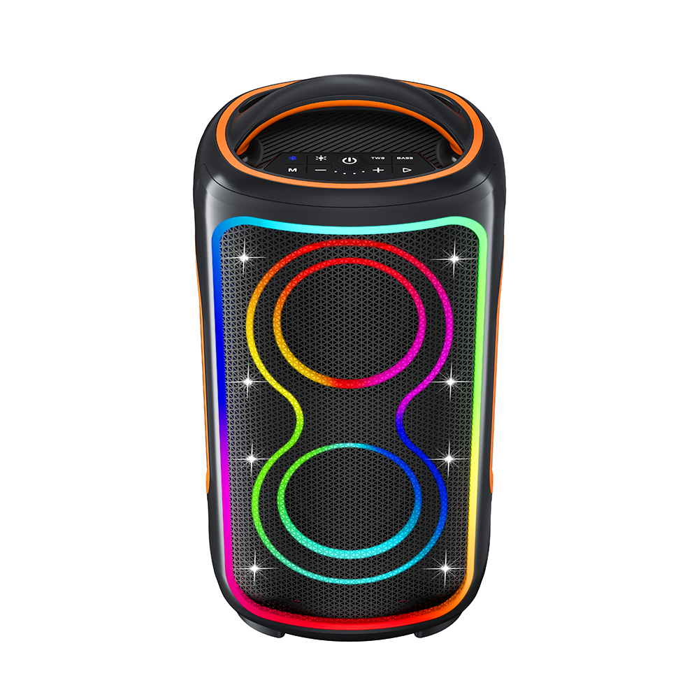Bluetooth speaker with high volume and large power, suitable for outdoor square dancing. Bluetooth dual speakers for surround sound system.