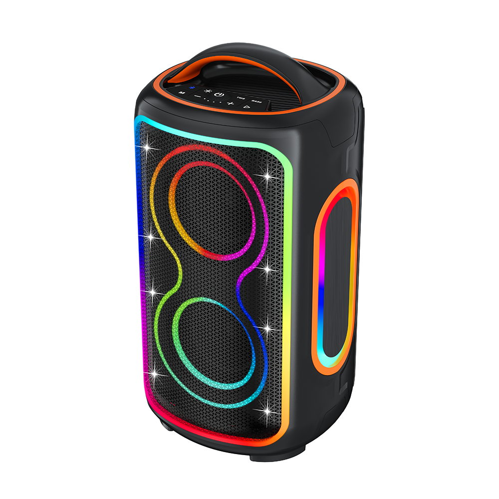 Bluetooth speaker with high volume and large power, suitable for outdoor square dancing. Bluetooth dual speakers for surround sound system.