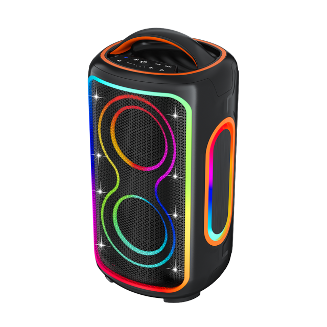 Bluetooth speaker with high volume and large power, suitable for outdoor square dancing. Bluetooth dual speakers for surround sound system.