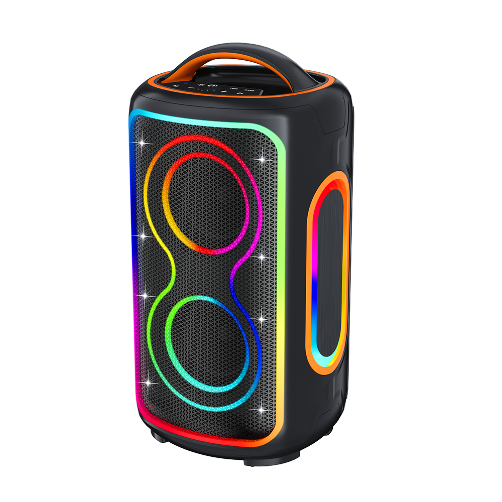 Bluetooth speaker with high volume and large power, suitable for outdoor square dancing. Bluetooth dual speakers for surround sound system.