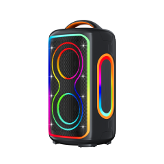 Bluetooth speaker with high volume and large power, suitable for outdoor square dancing. Bluetooth dual speakers for surround sound system.