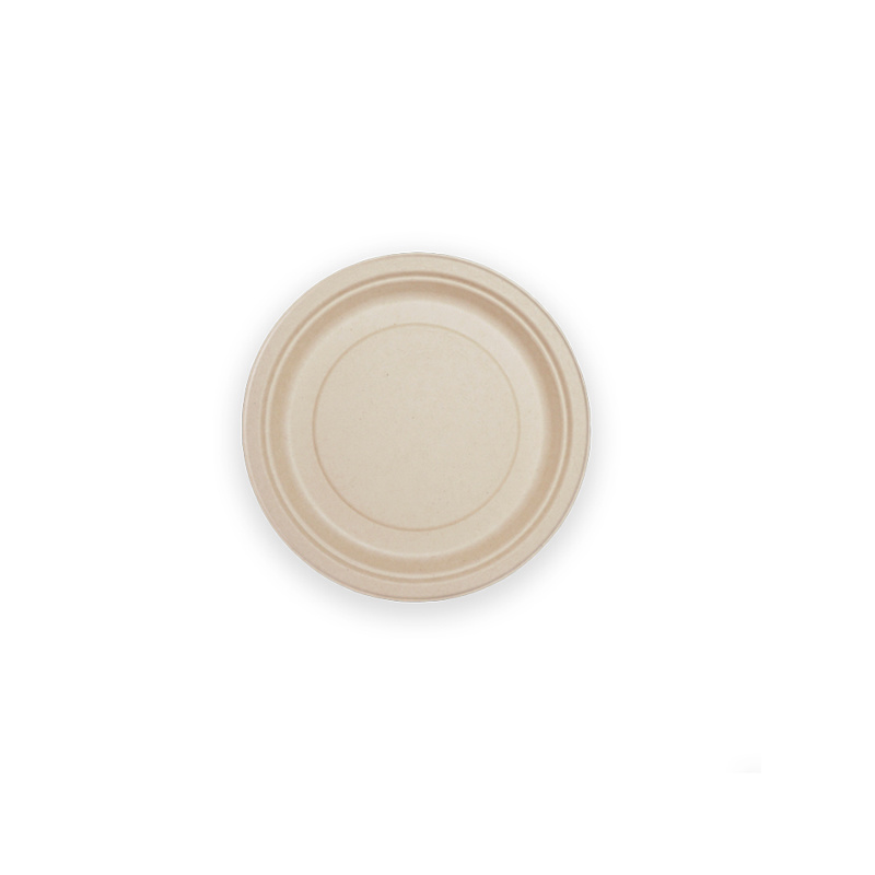 7 ″ Round Plate*Disposable biodegradable bamboo fiber round plate ...