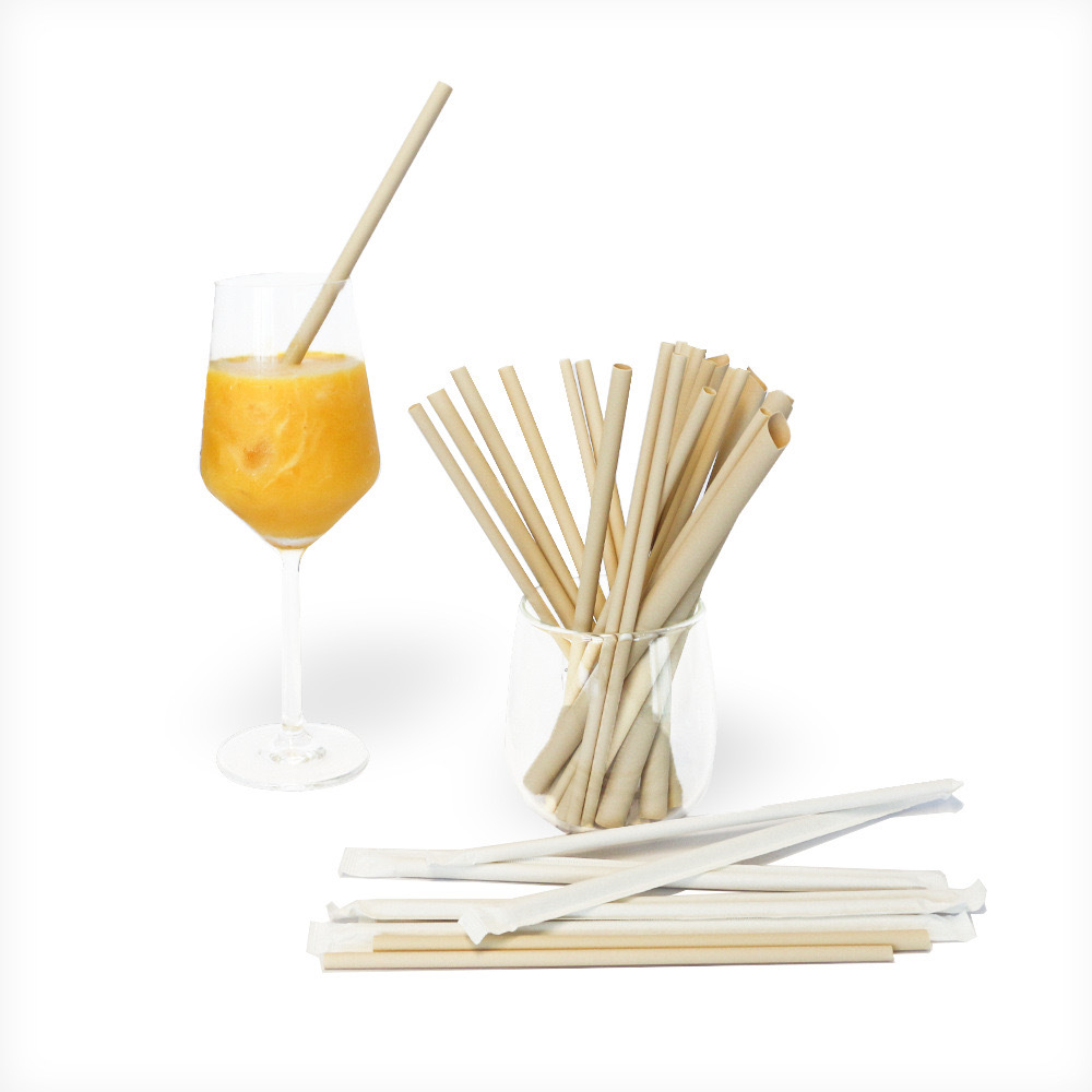 Bamboo Fiber Straw - Oblique