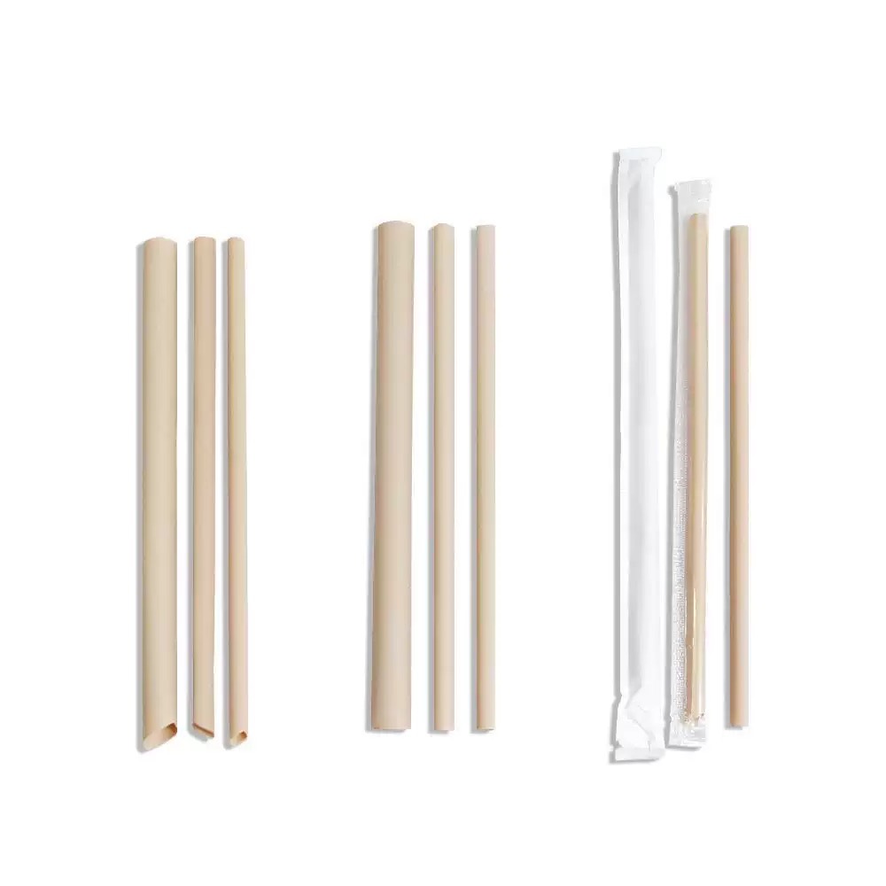 Bamboo Fiber Straw - Oblique