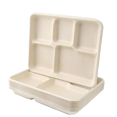 صينية سعة 1300 مل و5 أقسام