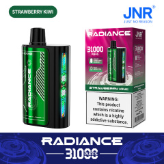 JNR Radiance Elegant Vape device featuring Strawberry Kiwi flavor, offering 31,000 puffs for an exhilirating experience.