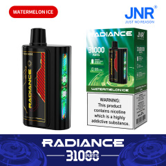 JNR Radiance Elegant Vape device featuring Watermelon Ice flavor, offering 31,000 puffs for an exhilirating experience.