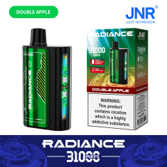 JNR Radiance Elegant Vape device featuring Double Apple flavor, offering 31,000 puffs for an exhilirating experience.