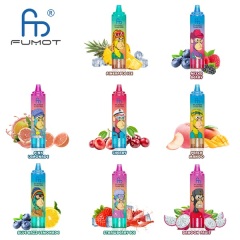 Fumot Tornado 15000 Puffs Vape showing various flavors of the vape.