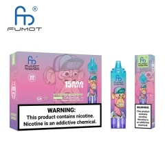 Fumot Tornado 15000 Puffs Vape featuring the flavor blueberry raspberry and showing the vape and vape packaging.