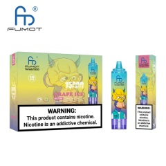 Fumot Tornado 15000 Puffs Vape featuring the flavor grape ice and showing the vape and vape packaging.
