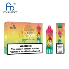 Fumot Tornado 15000 Puffs Vape featuring the flavor strawberry kiwi and showing the vape and vape packaging.