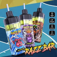 Razz Bar vape collection with three flavors displayed, emphasizing their distinct features and design.