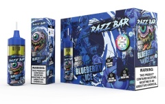 Razz Bar vape pack displaying Blueberry Ice flavor, designed for 16K puffs, with a vibrant blue packaging.